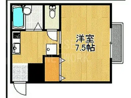 畠山ハイツ(1K/2階)の間取り写真