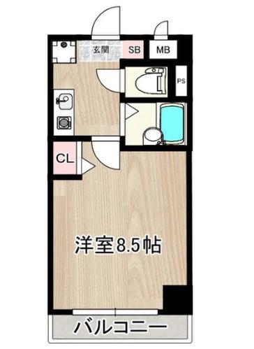 サムティ上堀川(1K/6階)の間取り写真