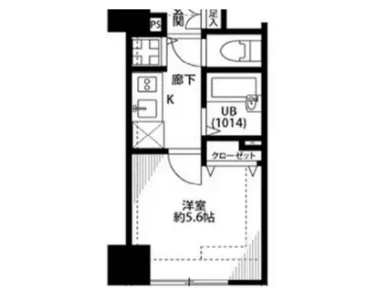 プレール・ドゥーク西大島駅前(1K/11階)の間取り写真