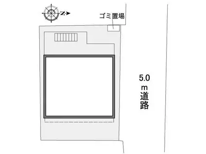 レオパレスセイント東砂(1K/2階)の間取り写真