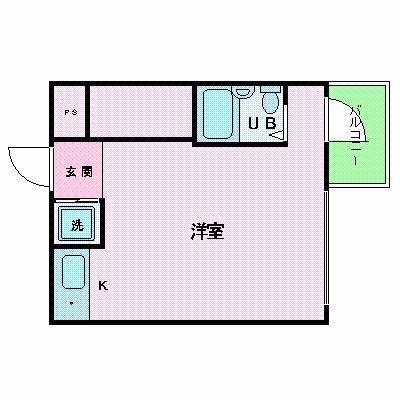 プレール潮見ピアクラブ(ワンルーム/4階)の間取り写真