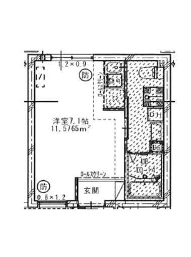 THE BIRTH(ワンルーム/4階)の間取り写真