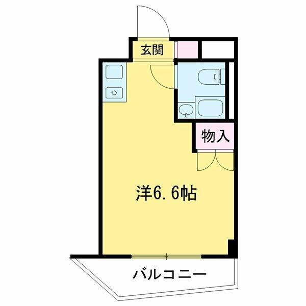カルムメゾン丸山(ワンルーム/6階)の間取り写真
