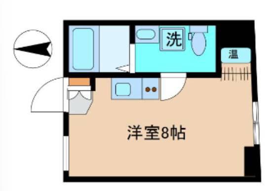 SUN VALLEY日本橋永代通(ワンルーム/4階)の間取り写真