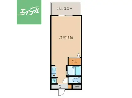 フォーサイト千歳(ワンルーム/4階)の間取り写真