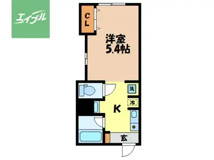 WALEA LIKO(1K/3階)の間取り写真