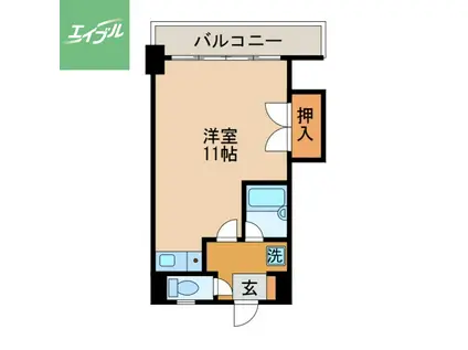 太田ビル(ワンルーム/4階)の間取り写真