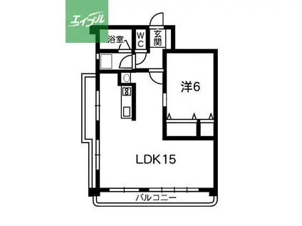 ルミネM&L(1LDK/2階)の間取り写真