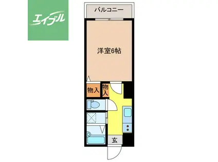 39・T・MOTOFUNAビル(1K/8階)の間取り写真