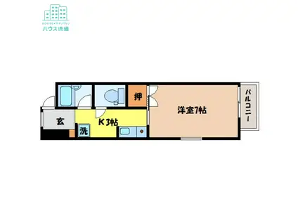 アーバンプレイス(1K/3階)の間取り写真