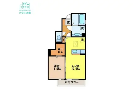 メゾン・ラ・パトリアJ(1LDK/1階)の間取り写真