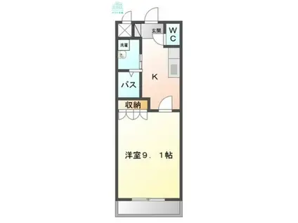 メゾンリバティー(1K/1階)の間取り写真