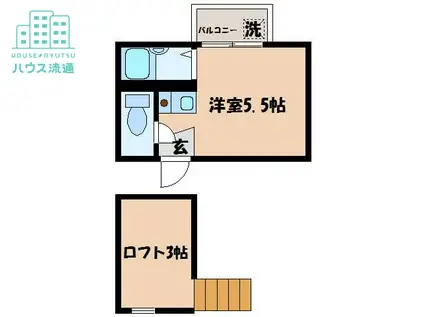 アネックス・サカイ(ワンルーム/2階)の間取り写真