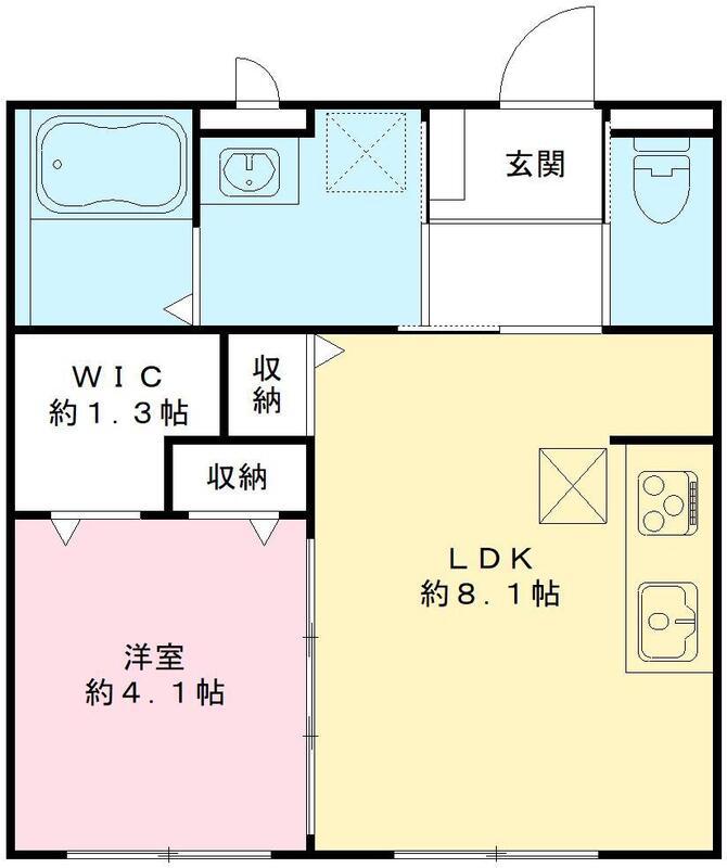 エル・ソル旭町(1LDK/2階)の間取り写真