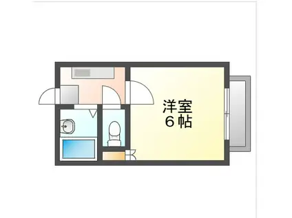 コーポミラクル(1K/2階)の間取り写真