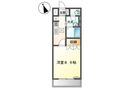 コンフォルト エスターテ(1K/1階)の間取り写真