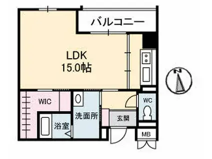 ヴィオーラ中山下(ワンルーム/7階)の間取り写真