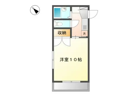 セントフォレスト下中野 A棟(1K/2階)の間取り写真