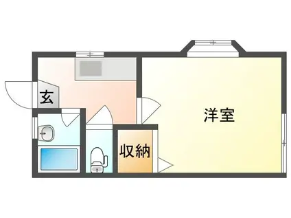 メゾネットK(1K/1階)の間取り写真