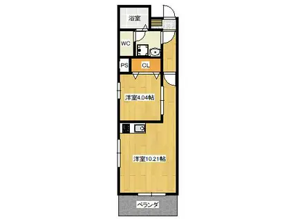 CAMPANELLA(1LDK/5階)の間取り写真