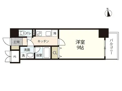 THE MODERN岡山駅前(1K/11階)の間取り写真