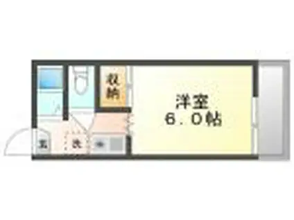 コンフレール半田(1K/1階)の間取り写真