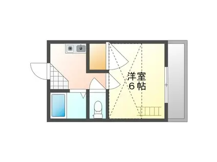 サンシャイン22(1K/1階)の間取り写真