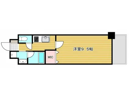 アーバンパレス駅前町(1K/4階)の間取り写真