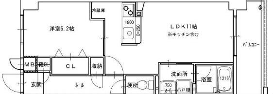 サウスイン西市(1LDK/6階)の間取り写真