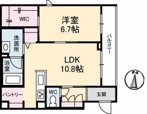 ソレイユコート中仙道(1LDK/3階)の間取り写真