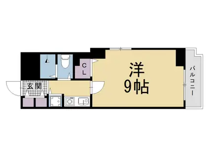 京都市東西線 東山駅(京都) 徒歩2分 5階建 築38年(1K/2階)の間取り写真