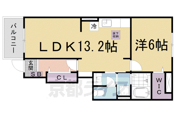 アヴェニール アイⅡ(1LDK/1階)の間取り写真