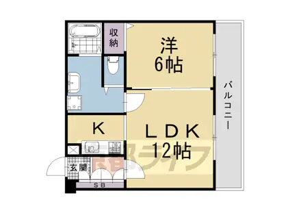 エルデヒルズ(1LDK/2階)の間取り写真