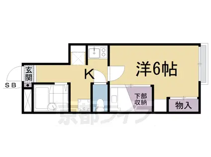 レオパレスグローセ(1K/1階)の間取り写真