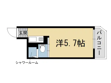 京阪電気鉄道京阪線 清水五条駅 徒歩7分 11階建 築37年(ワンルーム/1階)の間取り写真