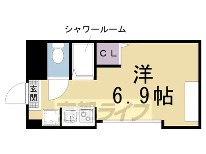 きんこん館(ワンルーム/2階)の間取り写真