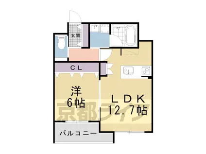 プランドール大宮(1LDK/2階)の間取り写真