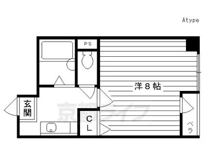 マース・リヴィエール(1K/3階)の間取り写真