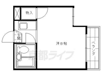 メゾン・ド・ヴァルチェ(1K/3階)の間取り写真