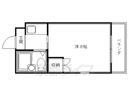 メゾン・ド・ハニー(1K/1階)の間取り写真