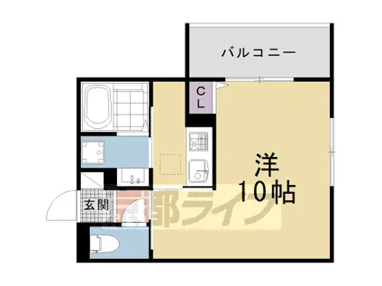 フォーレスト修学院2(1K/1階)の間取り写真