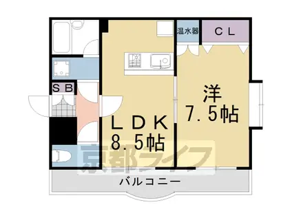 メゾン・ド・パイユ(1LDK/2階)の間取り写真
