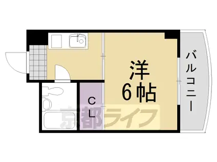 藤岡マンション(1K/3階)の間取り写真