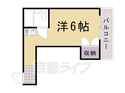 菱田ハイツ(1K/3階)の間取り写真