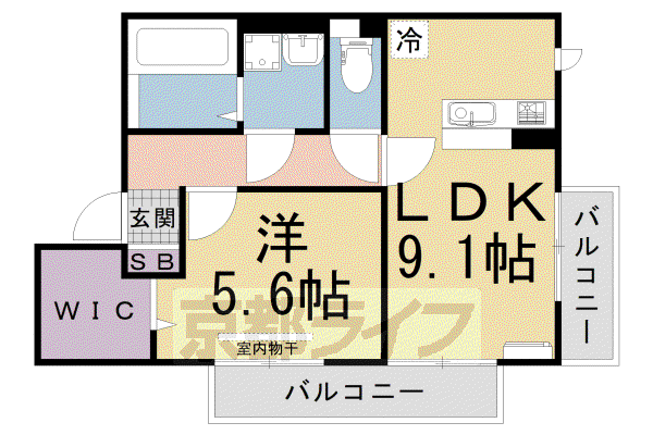 京阪電気鉄道京阪線 牧野駅 徒歩37分 2階建 築15年(1LDK/2階)の間取り写真
