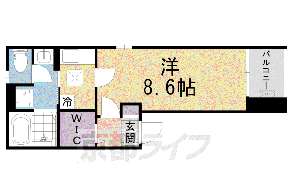 片町線 長尾駅(大阪) 徒歩9分 3階建 築2年(1K/1階)の間取り写真