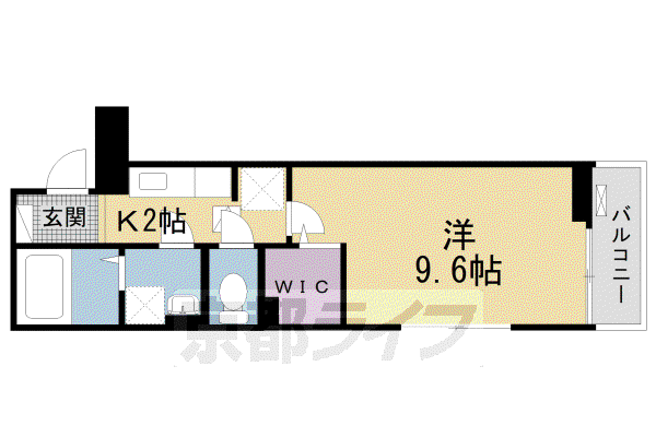 京阪電気鉄道交野線 村野駅 徒歩17分 3階建 築2年(1K/1階)の間取り写真