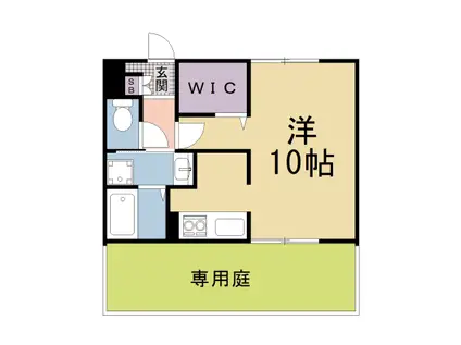 京阪電気鉄道交野線 村野駅 徒歩4分 2階建 築19年(1K/1階)の間取り写真