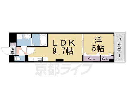 オーキッド ヒルズ(1LDK/2階)の間取り写真