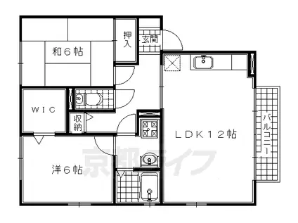 グランメール州見台(2LDK/2階)の間取り写真